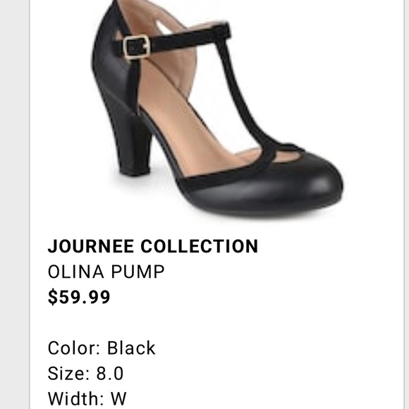 Journee Collection Shoes Journee Collection Black Olina Pump 8w Poshmark
